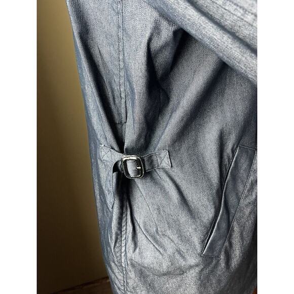 RALPH LAUREN Womens Button Front Long Sleeve Jean Jacket Coat M Blue - Picture 5 of 11